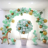 Amazon Hot Sale Macaron Balloon Chain Set Birthday Balloon Party Decoration Mint Green Balloon Set