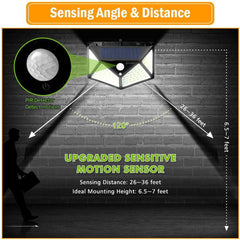 100LED solar wall light