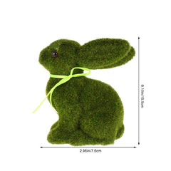 Easter Egg Gift Simulation Flocking Rabbit Garden Decoration Ornaments