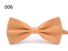 Bright Casual Men's Solid Color Bow Tie