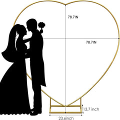 Love Heart-shaped Wedding Tie Arch Iron Wedding Special Support Lawn Flower Stand Props