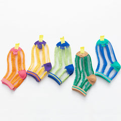 Spring And Summer Thin Ice Stockings For Children