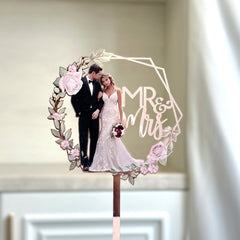 Ins Style MRMRS Color Printing Acrylic Cake Decoration Party Supplies