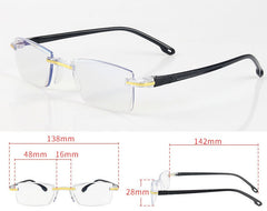 The New Diamond Cut Edge Reading Glasses Frameless