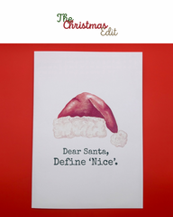 Dear Santa, Define ‘Nice’ - Printed Cards