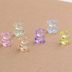 Accessories Transparent Acrylic Scattered Beads Animal Bear