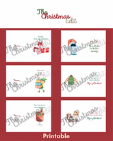 A Quirky Christmas - Printable Cards Set (6 Cards)