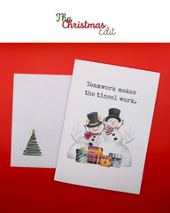 Teamwork Makes the Tinsel Work - Printed Cards