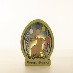 Easter Wooden Craftwork Rabbit Decoration LED