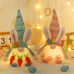 Easter Decorations Cartoon Luminous With Light Couple Decoration