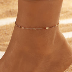 Summer Simplicity Multi-layer Chain Anklet