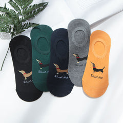 Boat Socks Men's Silicone Non-slip Invisible Boat Socks 200N Summer Invisible Short Socks
