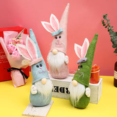 Easter Decoration Pointed Hat Cute Bunny Doll Home Decoration Ornaments