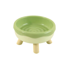 Pet Cat Bowl Donut Four Legs Cat Food Holder