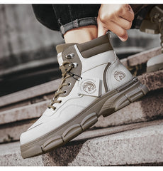 Men's Casual Trend High Top British Style Martin Boots