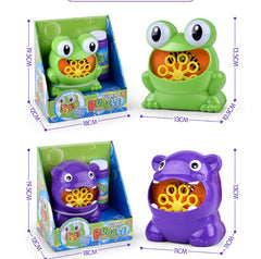 Frog bubble machine automatic bubbling toy