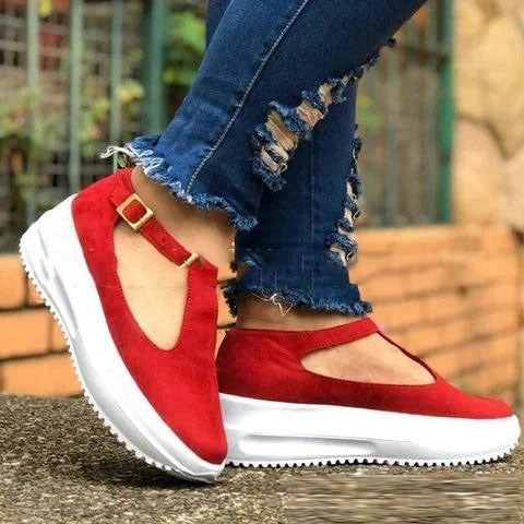 Buckle Casual Women's Single Shoes Loafers