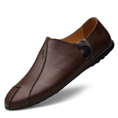 Spring And Summer Men'S Peas Shoes Korean Men'S Shoes Cowhide Driving Trendy Shoes Cross-Border Large Size Shoes