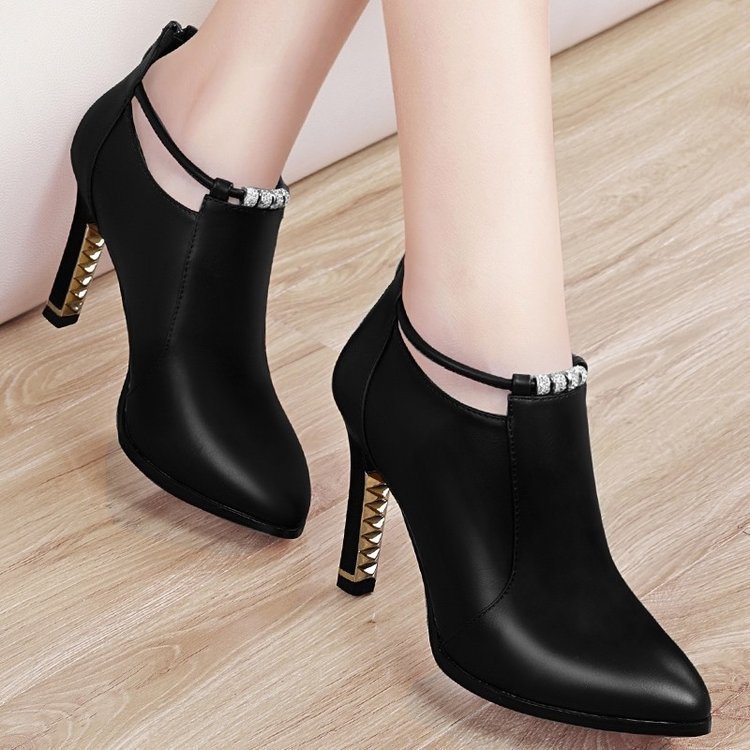 New Martin Boots Women's Autumn Pointed Toe Short Boots Women's Autumn