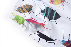 summer new personality fashion loose insects 3D printing shorts beach pants five pants tide men's clothing