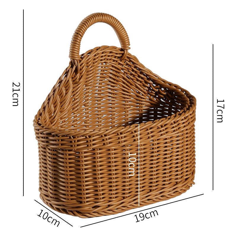 Plastic Woven Kitchen Ginger Garlic Hanging Basket Toiletries Simple Kitchen Utensils Spoon Chopsticks