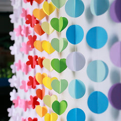 Summer Window Meichen Creative Three Dimensional Cardboard Garland