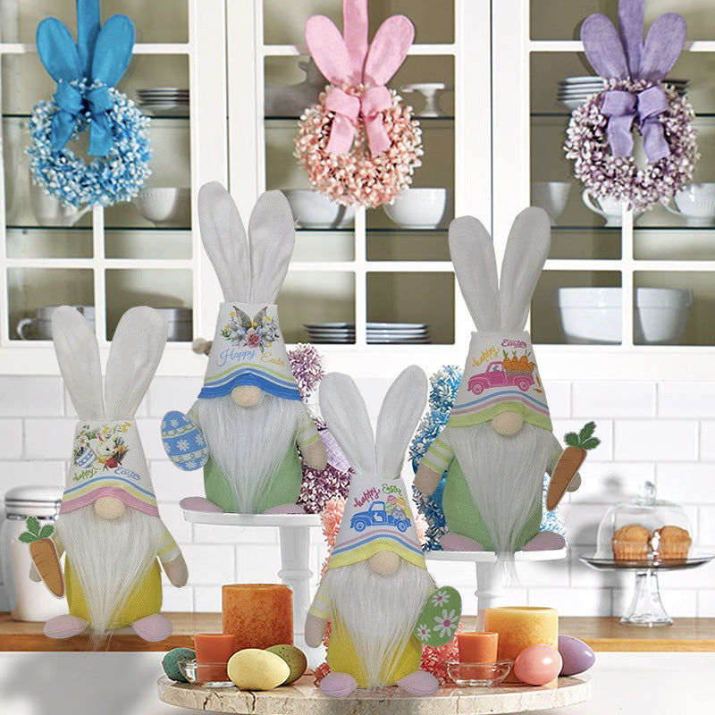 Easter Doll Carrot Rabbit Decoration