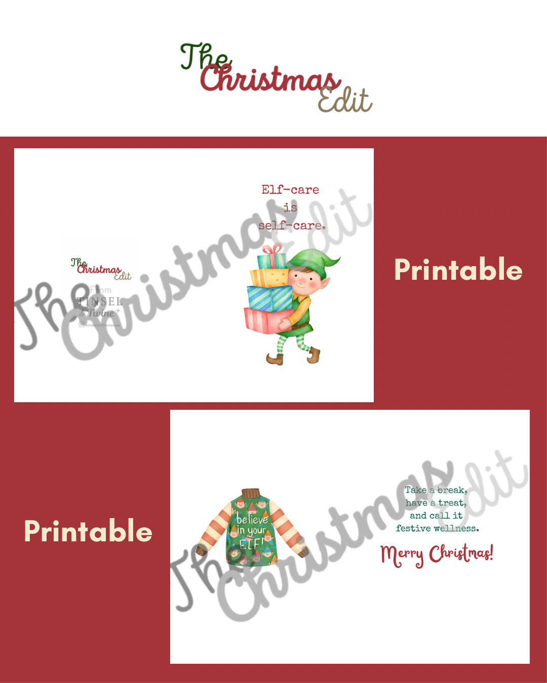 Elf-Care Is Self-Care - Printable