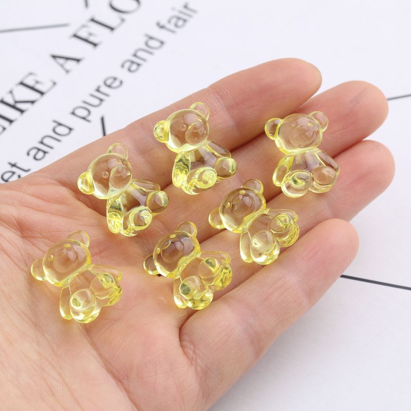 Accessories Transparent Acrylic Scattered Beads Animal Bear