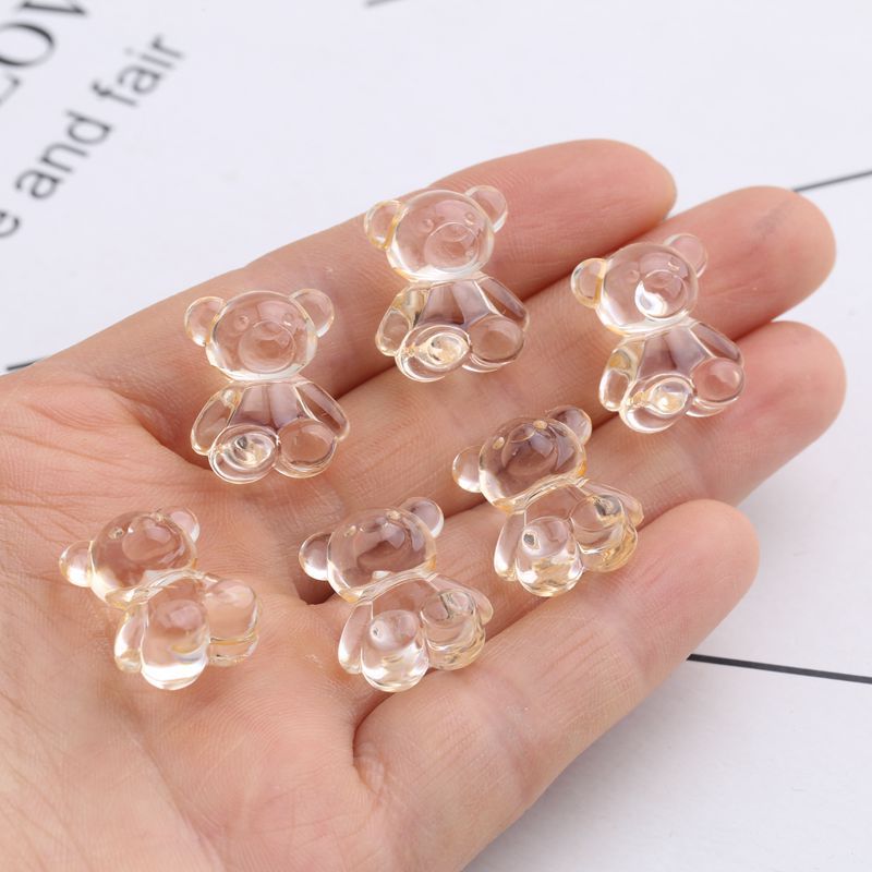 Accessories Transparent Acrylic Scattered Beads Animal Bear