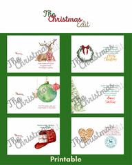 The Christmas Edit Full Collection - Printable (12 Cards)