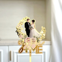Ins Style MRMRS Color Printing Acrylic Cake Decoration Party Supplies