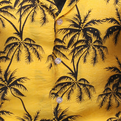 Mens Fashion Loose Lapel Print Top