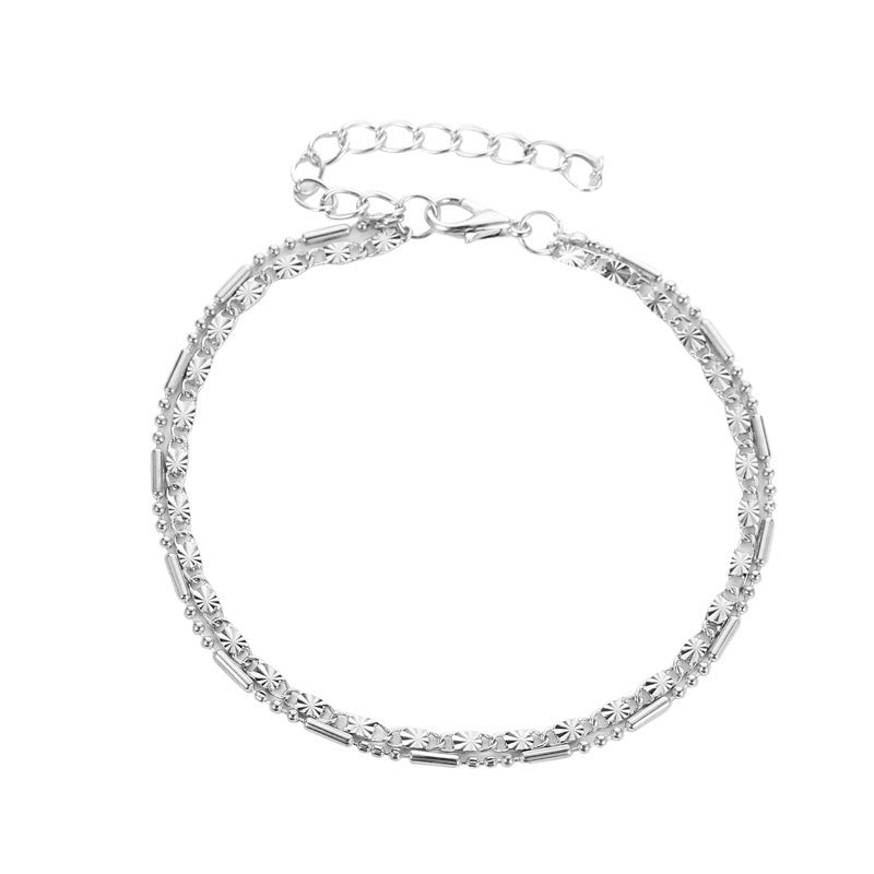 Summer Simplicity Multi-layer Chain Anklet