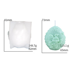 Rabbit Egg Silicone Mold Easter Decoration Ornaments