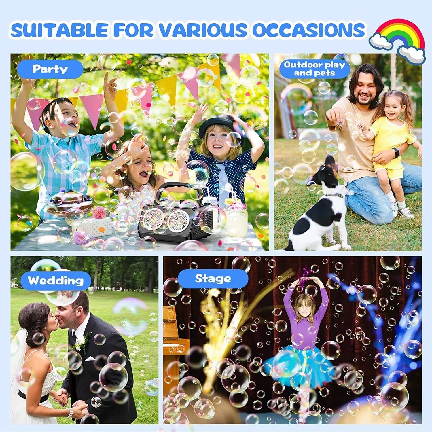 26-hole Stage Bubble Machine Toy Wedding Atmosphere Props